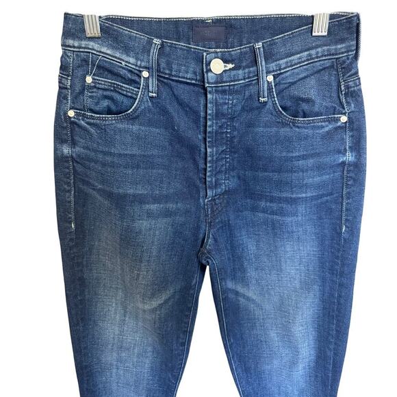 Mother The Stunner Ankle Jeans In the Royal Treatment High Rise Skinny Size 26 - Picture 4 of 16